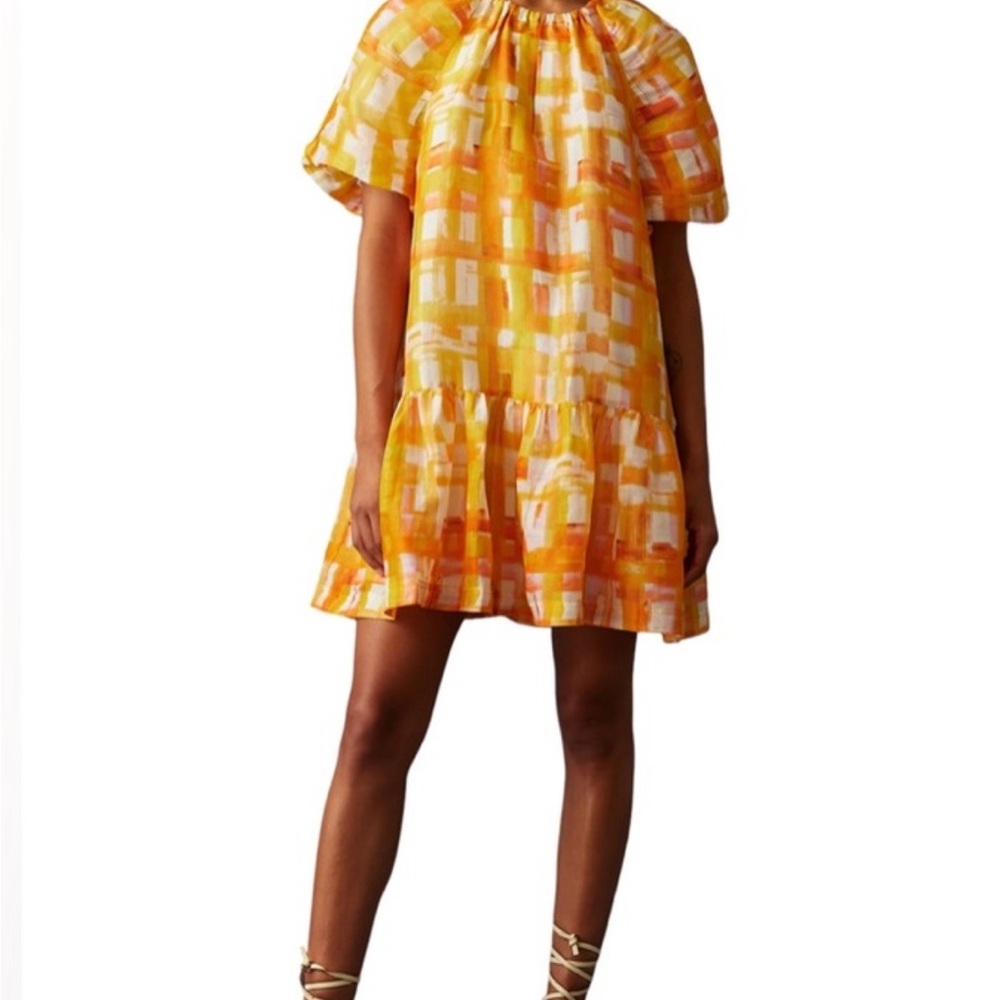 Marie Oliver Greta Vibrant Checkered Mini Dress